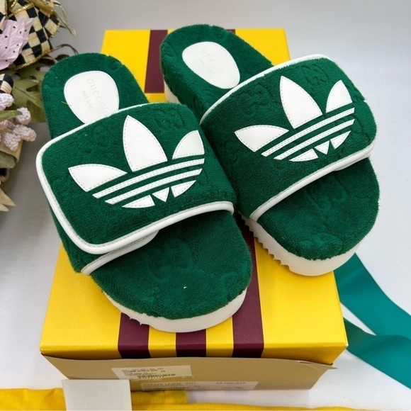 Women’s Gucci X Adidas platform slides size 38 made in Italy - Picture 3 of 8